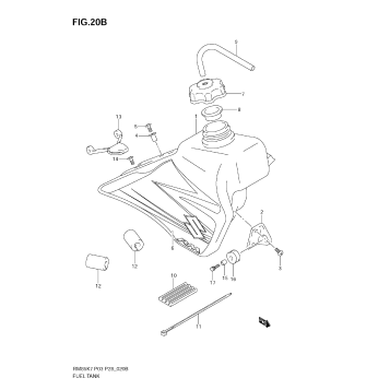FUEL TANK (MODEL K9)