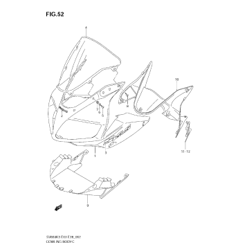 COWLING BODY (SV650SK3)