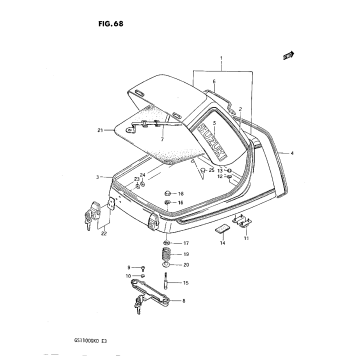 TRAVEL TRUNK (GS1100GK2/GKD)