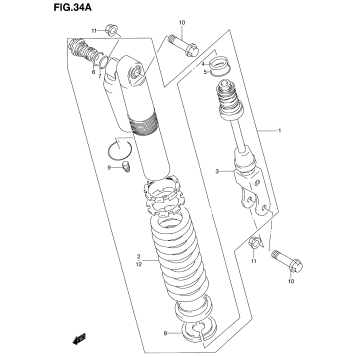 REAR SHOCK ABSORBER (TYPE K1)