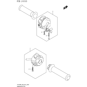 HANDLE SWITCH (SV650XA:E28)