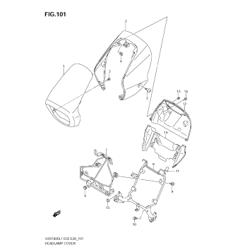 HEADLAMP COVER (VZR1800 L1 E28)