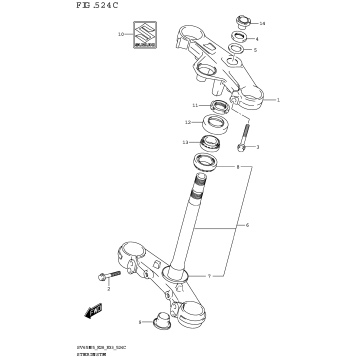 STEERING STEM (SV650XA:(E28))