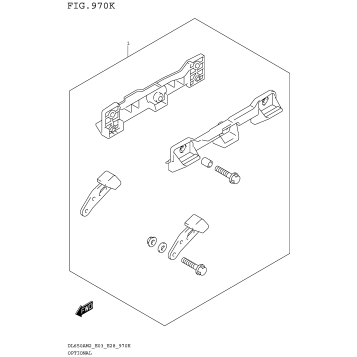 OPTIONAL (SIDE CASE BRACKET SET)