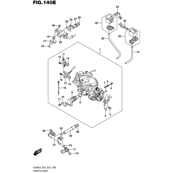 THROTTLE BODY (VL800TL6 E28)
