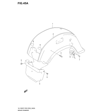 REAR FENDER (MODEL Y/K1/K2)