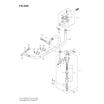REAR MASTER CYLINDER (GSF1250SK7/SK8/SK9)
