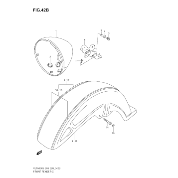 FRONT FENDER (MODEL K8)