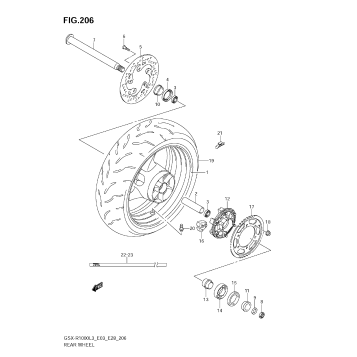 REAR WHEEL (GSX-R1000L3 E33)