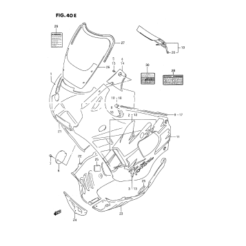 COWLING BODY (MODEL P)