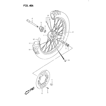 FRONT WHEEL (MODEL W/X)