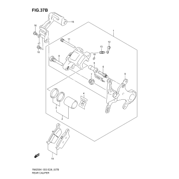 REAR CALIPER (MODEL K5/K6)