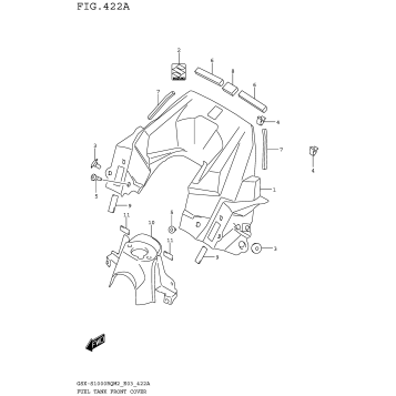 FUEL TANK FRONT COVER