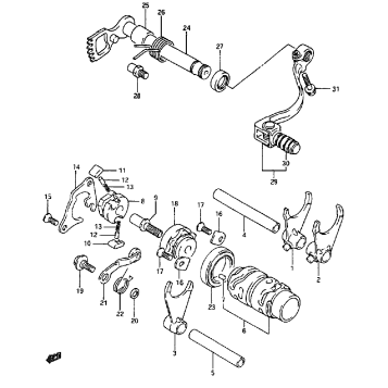 GEAR SHIFTING (MODEL K/L/M/N/P/R/S)