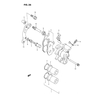 FRONT CALIPER (MODEL K/L)