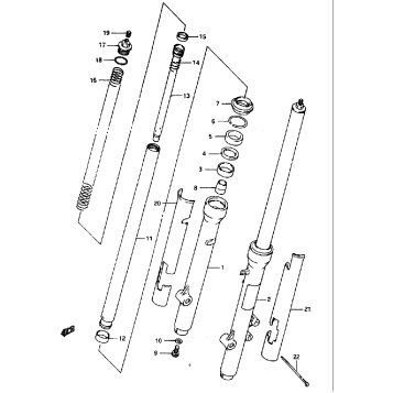 FRONT FORK (MODEL L/M/N/P/R)