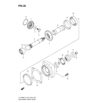 SECONDARY DRIVE GEAR