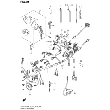 WIRING HARNESS (VZR1800BZL4 E33)