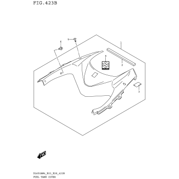 FUEL TANK COVER (DL650AM4 E28)