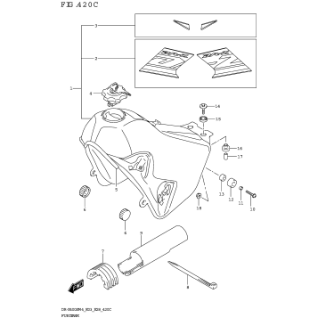 FUEL TANK (DR-Z400SM:(E03 E28))(019:30H)