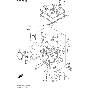 CYLINDER HEAD (REAR)