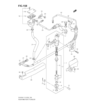REAR MASTER CYLINDER (DL650A L1 E28)