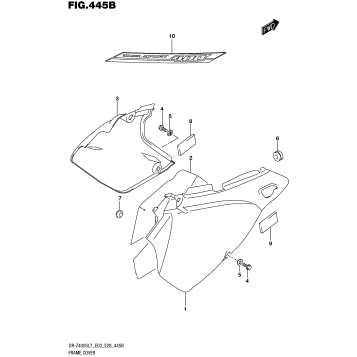 FRAME COVER (DR-Z400SL7 E28)
