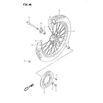FRONT WHEEL (MODEL V)