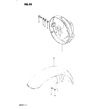 HEADLAMP HOUSING - FRONT FENDER