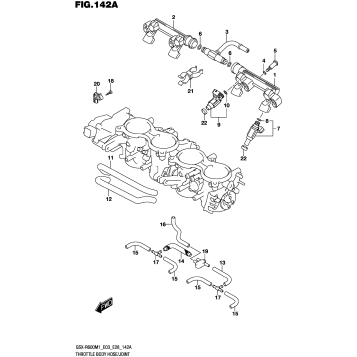 THROTTLE BODY HOSE/JOINT ((E03,E28))