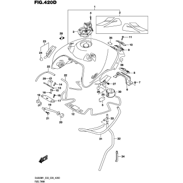 FUEL TANK ((DL650XA):(E33))