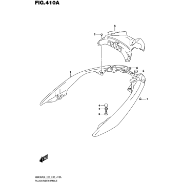 PILLION RIDER HANDLE (AN400AL6 E33)