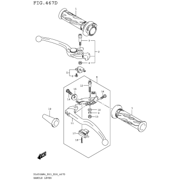 HANDLE LEVER (DL650XAM4 E03)
