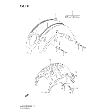 REAR FENDER (VL800T E3)