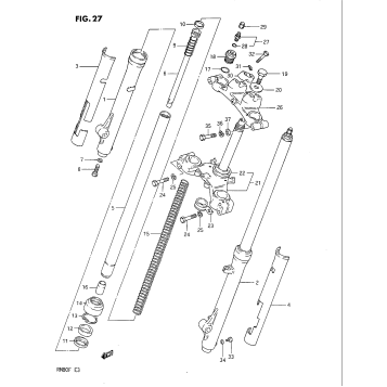 FRONT FORK (MODEL E/F)