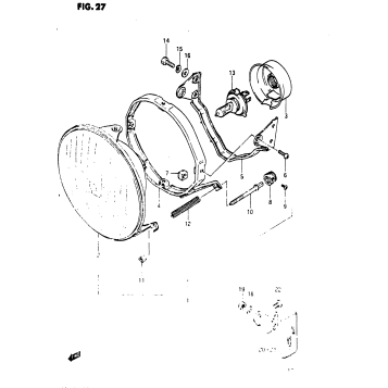 HEADLAMP (GS1150ES3/ESE/ESF)