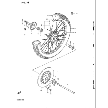 FRONT WHEEL (MODEL J)