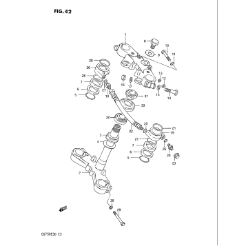 STEERING STEM (GS750ESD)