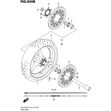 FRONT WHEEL (GSX-R1000AL6 E33)