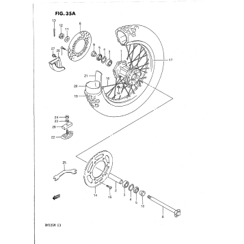 REAR WHEEL (MODEL L/M)