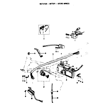 RECTIFIER - BATTERY - WIRING HARNESS