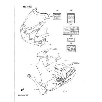 COWLING BODY (MODEL P 1JX