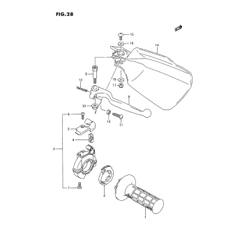 RIGHT KNUCKLE COVER (MODEL K/L/M)