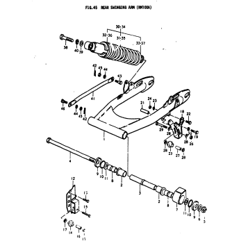 REAR SWINGING ARM (RM100A)