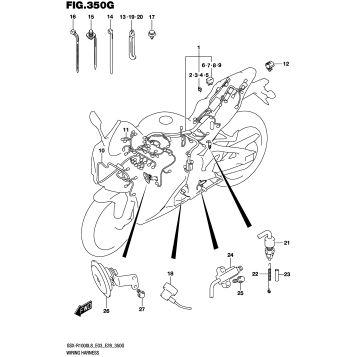 WIRING HARNESS (GSX-R1000RZL8 E28)