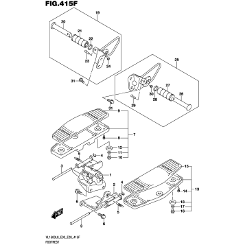 FOOTREST (VL1500TL8 E28)