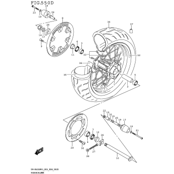 REAR WHEEL (DR-Z400SMM3 E03)