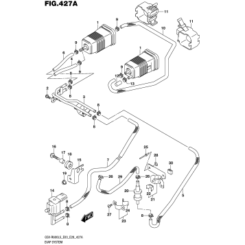 EVAP SYSTEM (GSX-R600L5 E33)