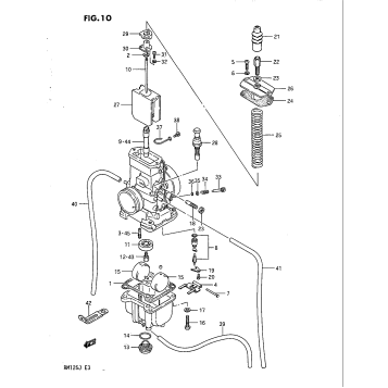 CARBURETOR (MODEL G/MODEL H -E.NO.106550)