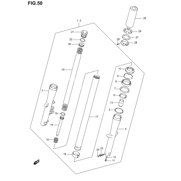 FRONT DAMPER (MODEL K1/K2/K3/K4)
